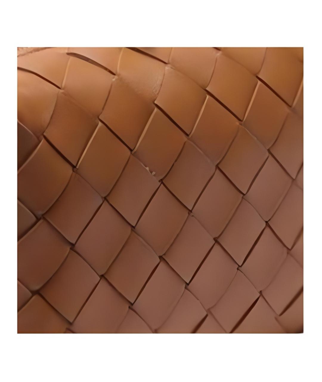 BOTTEGA VENETA Коричневая кожаная сумка через плечо, фото 5