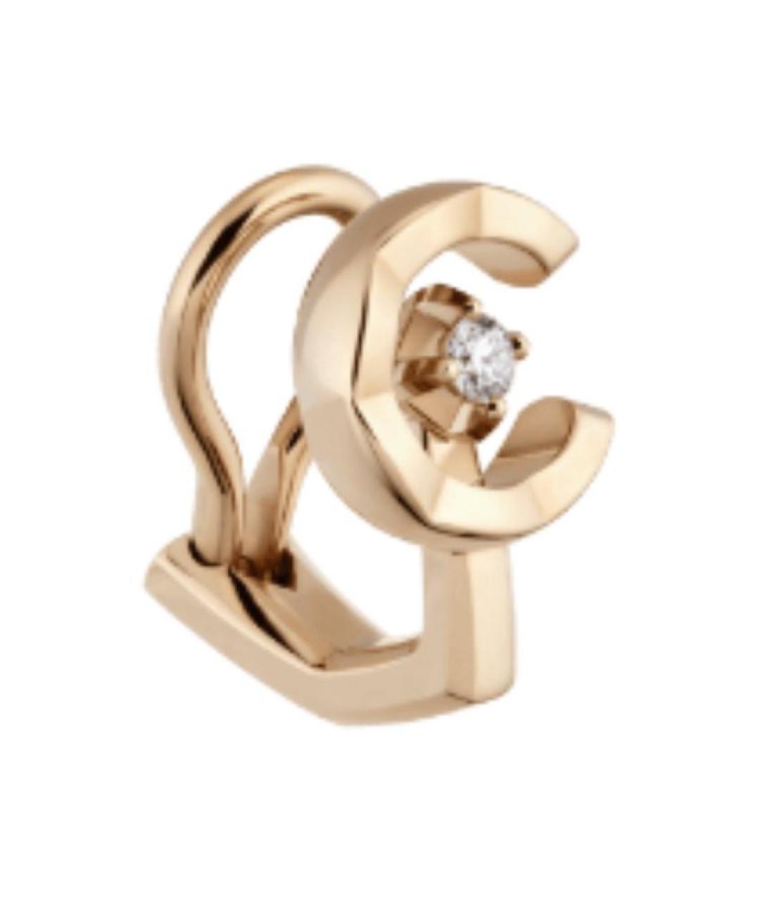 CHANEL Золотые серьги из желтого золота, фото 2