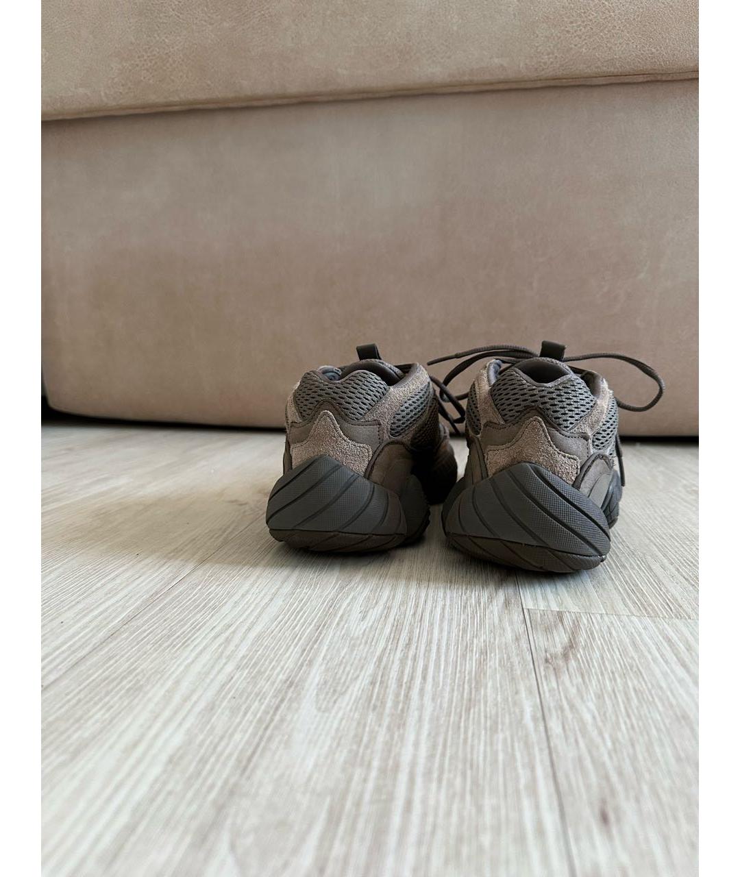 ADIDAS YEEZY Коричневые низкие кроссовки / кеды, фото 4