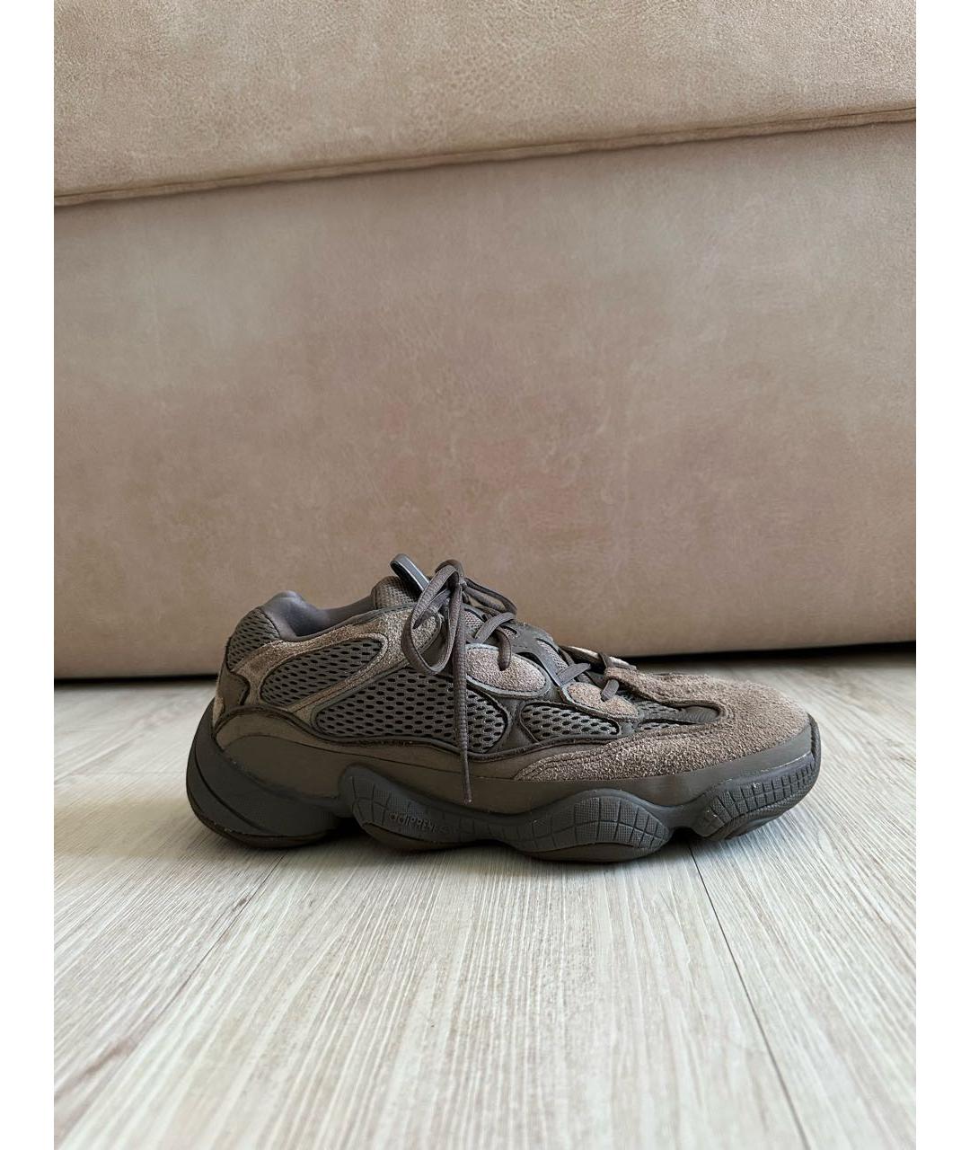 ADIDAS YEEZY Коричневые низкие кроссовки / кеды, фото 5