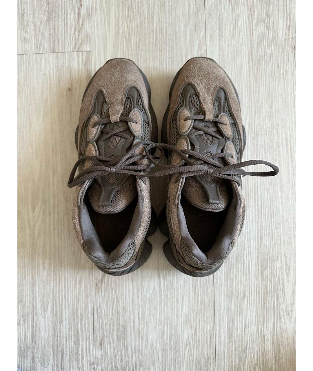 ADIDAS YEEZY Коричневые низкие кроссовки / кеды, фото 3