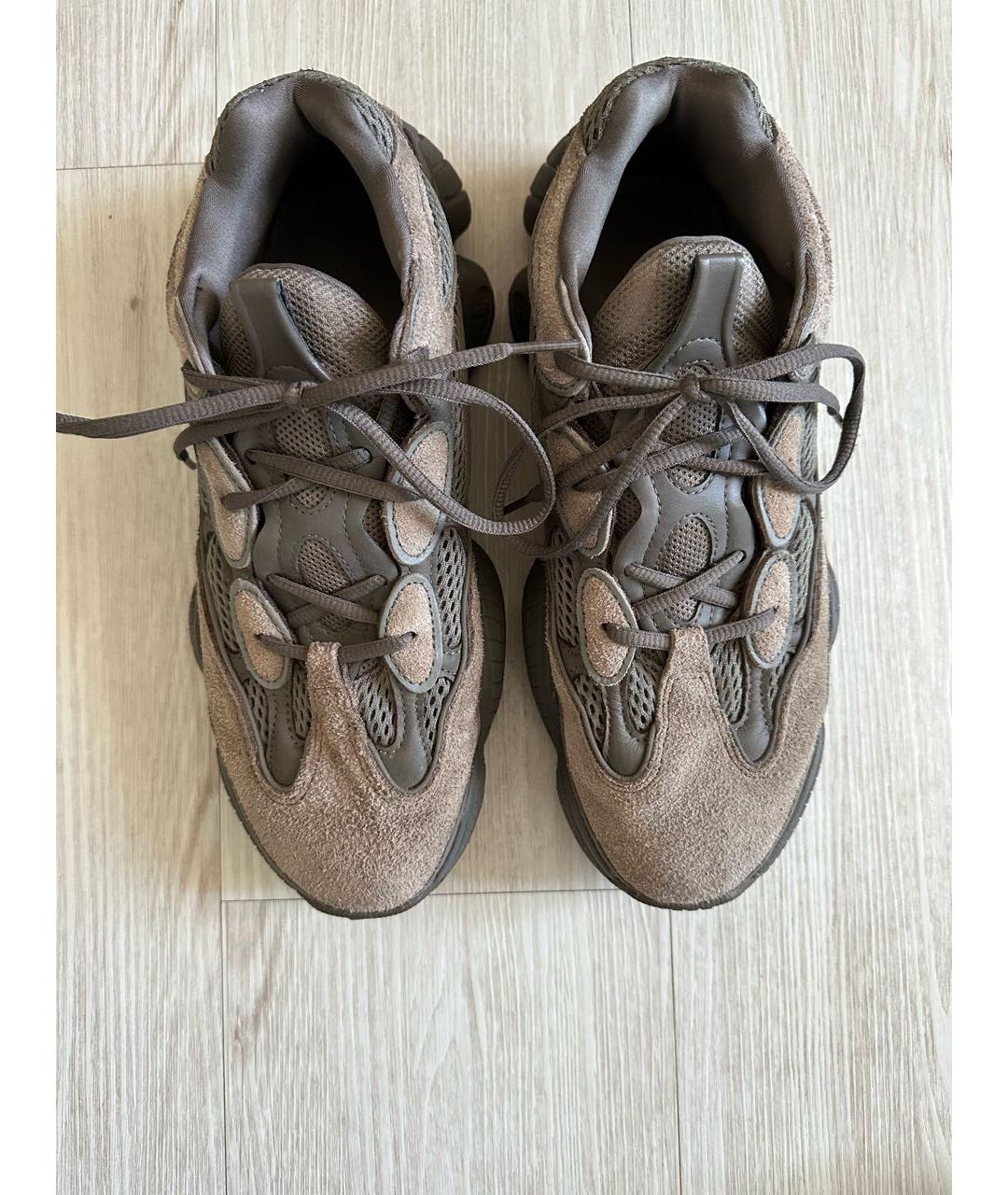ADIDAS YEEZY Коричневые низкие кроссовки / кеды, фото 2