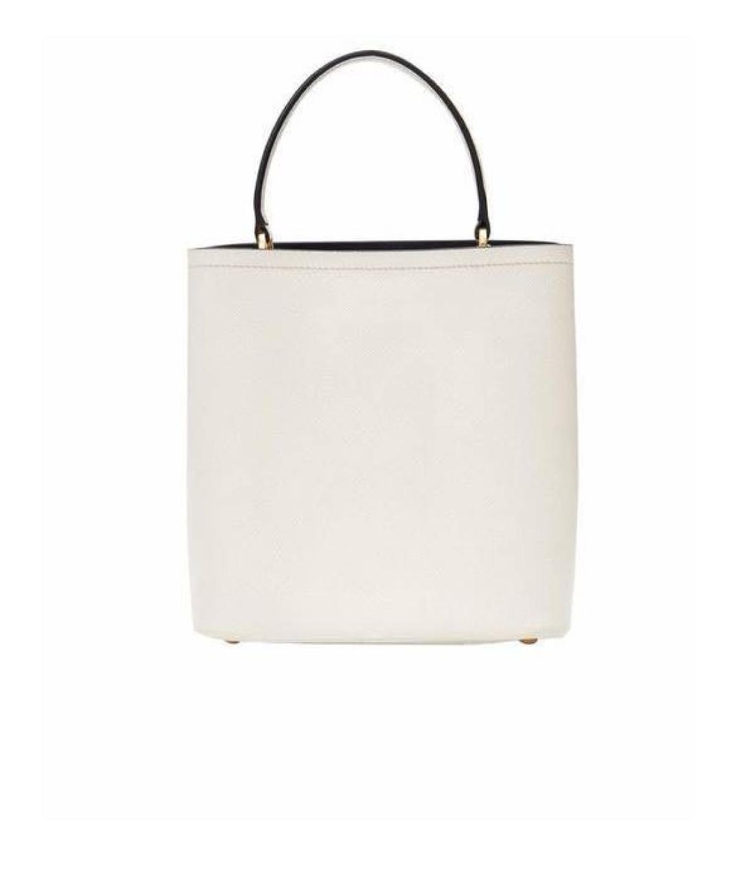 PRADA Белая кожаная сумка через плечо, фото 2