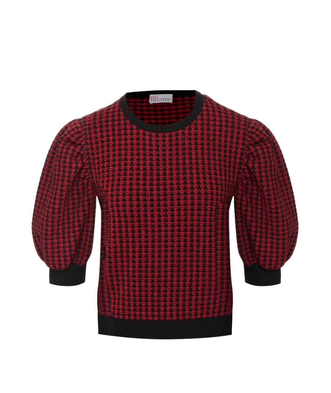 RED VALENTINO Красный вискозный джемпер / свитер, фото 1