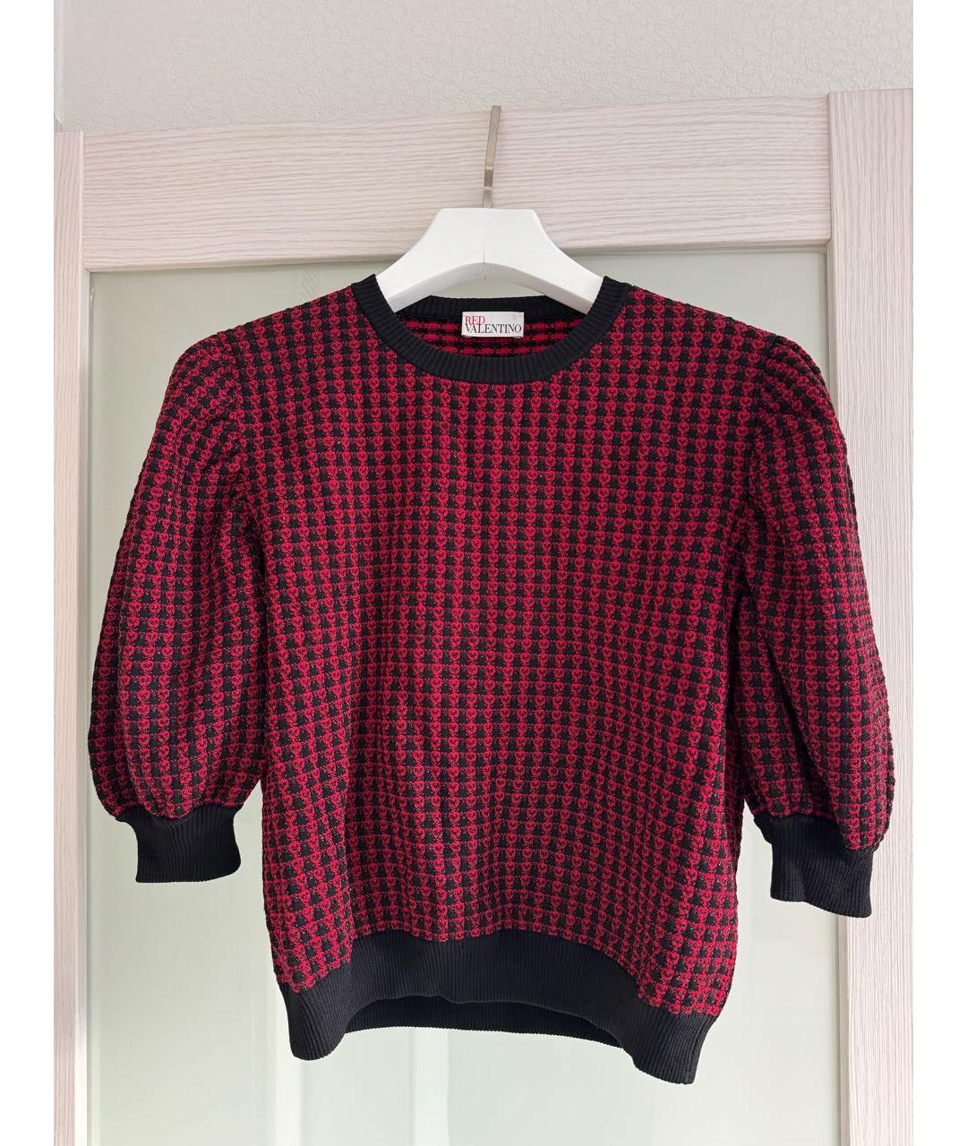 RED VALENTINO Красный вискозный джемпер / свитер, фото 2