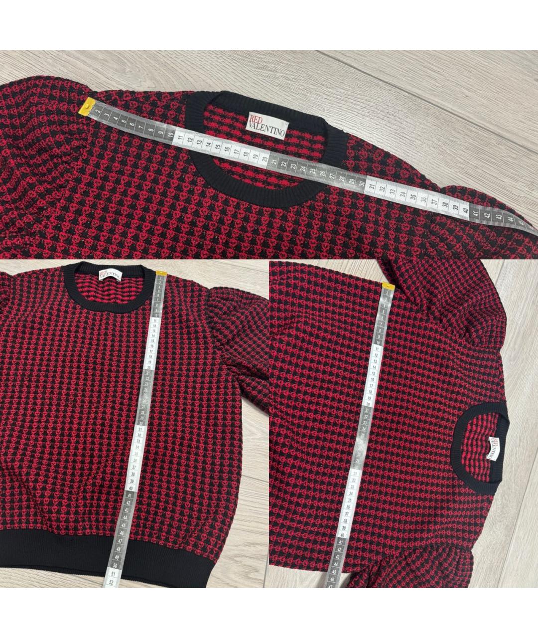 RED VALENTINO Красный вискозный джемпер / свитер, фото 8