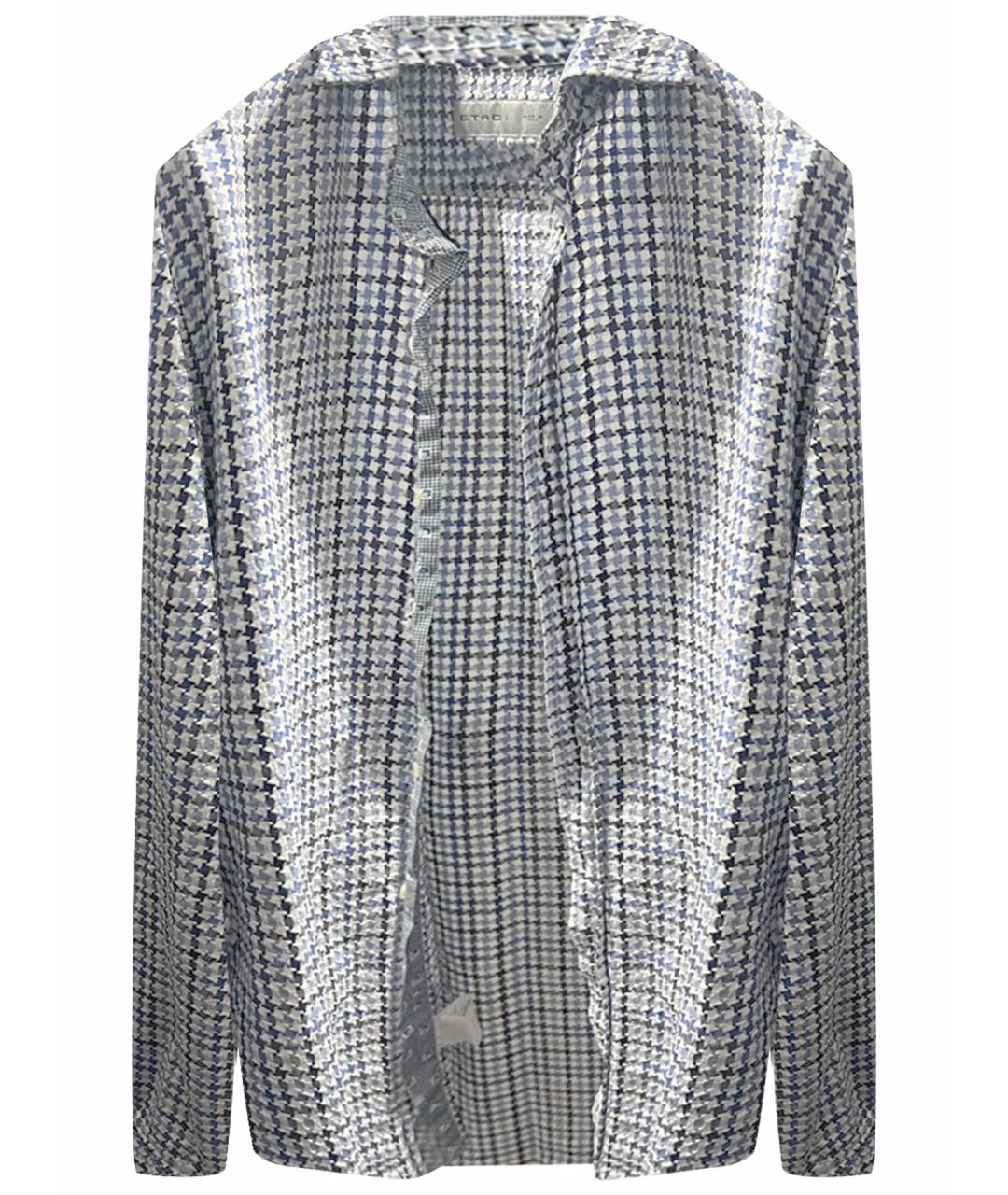 ETRO Голубая хлопковая кэжуал рубашка, фото 1