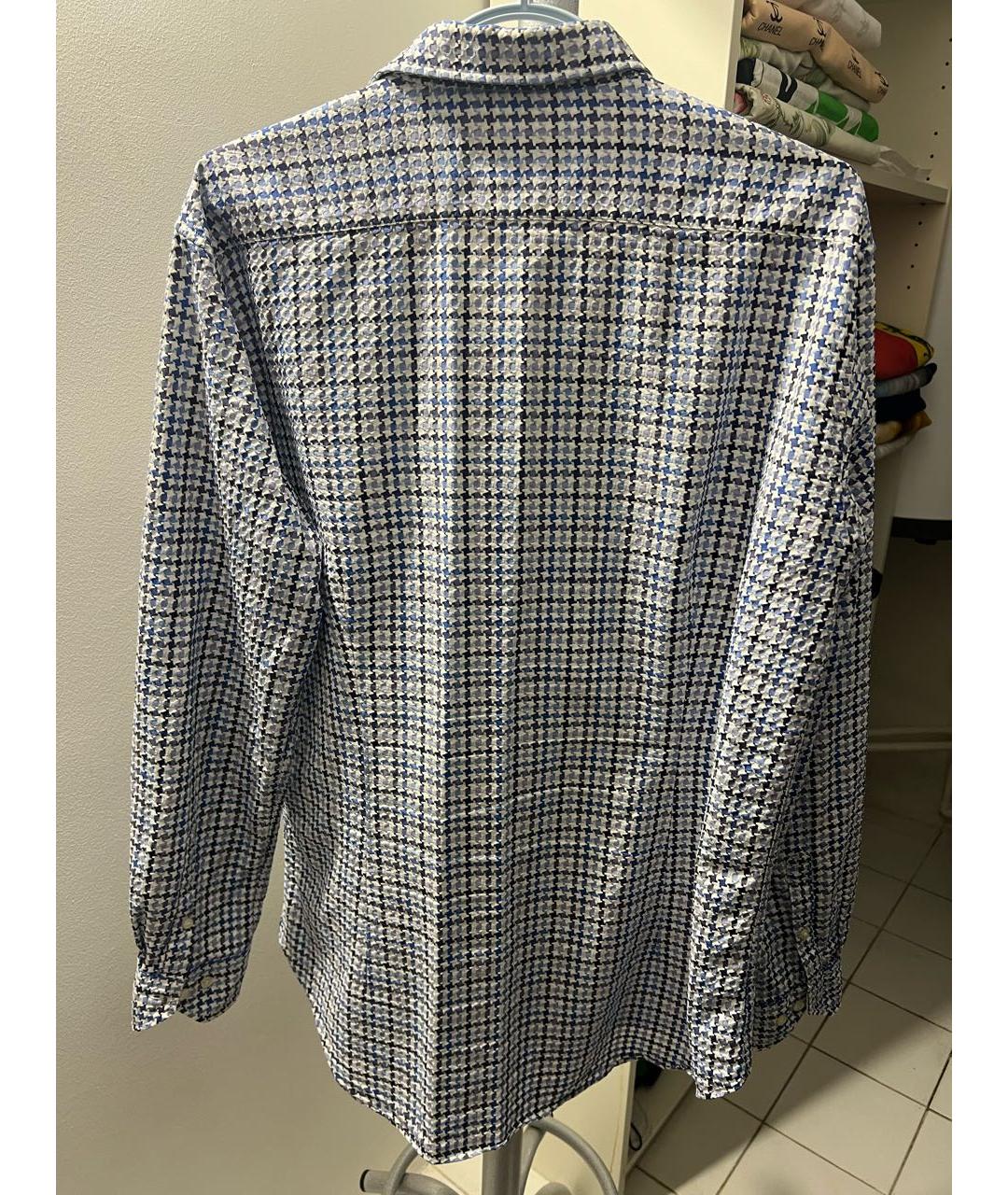 ETRO Голубая хлопковая кэжуал рубашка, фото 2