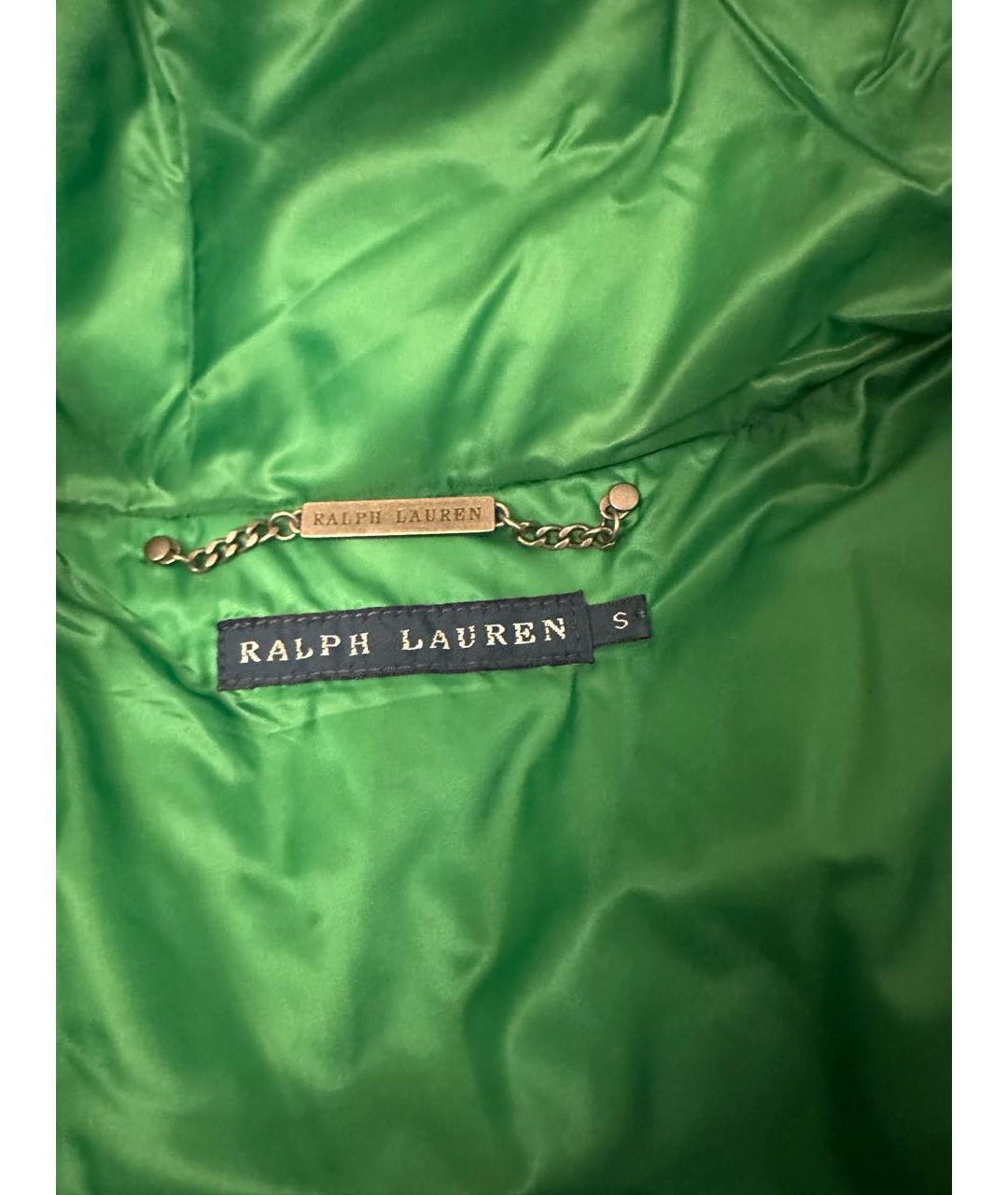 RALPH LAUREN Зеленый полиэстеровый жилет, фото 4