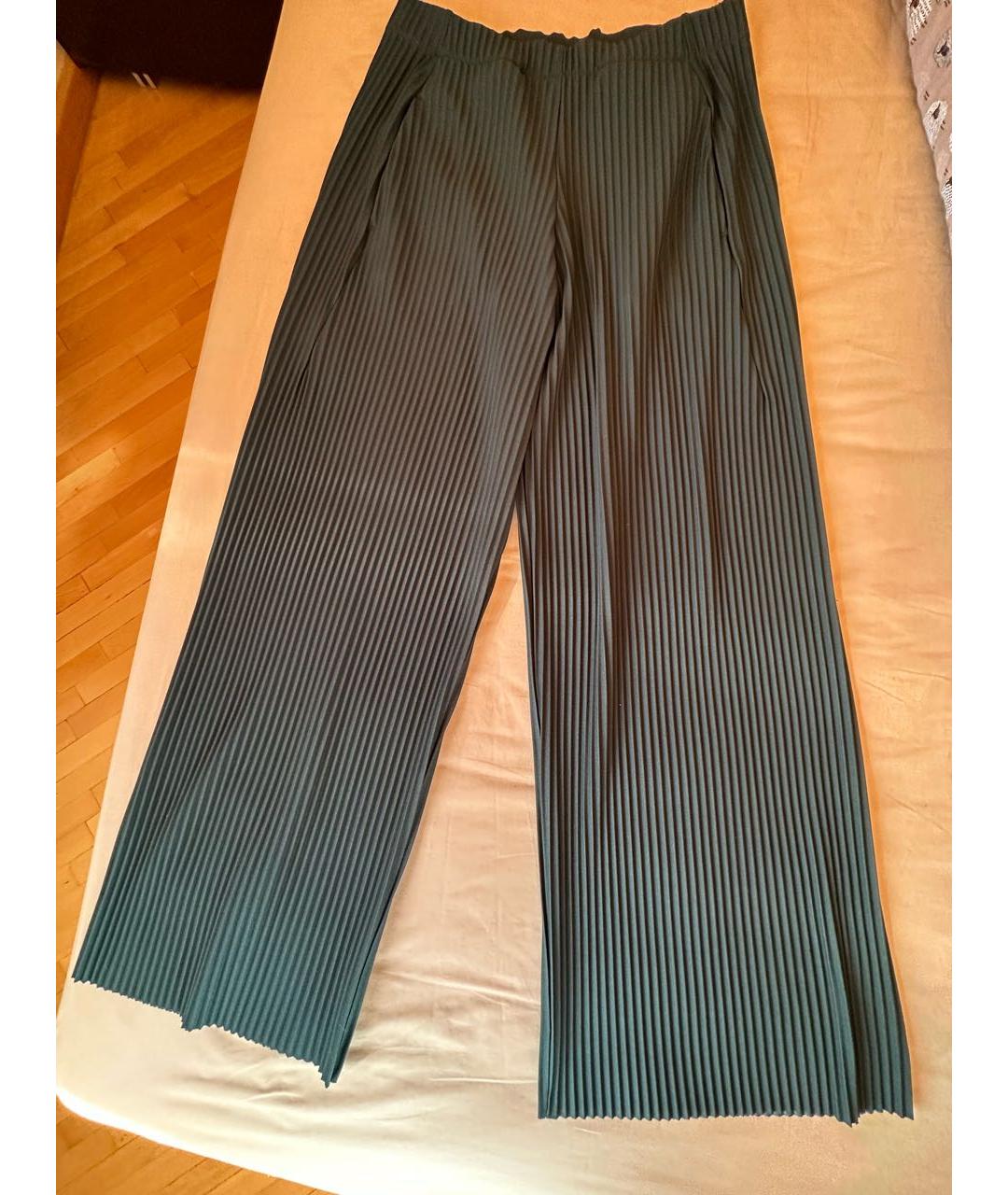 COS Зеленые полиэстеровые брюки широкие, фото 7