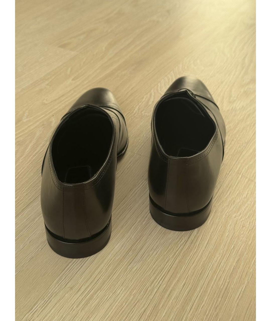 STEFANO RICCI Черные кожаные лоферы, фото 8