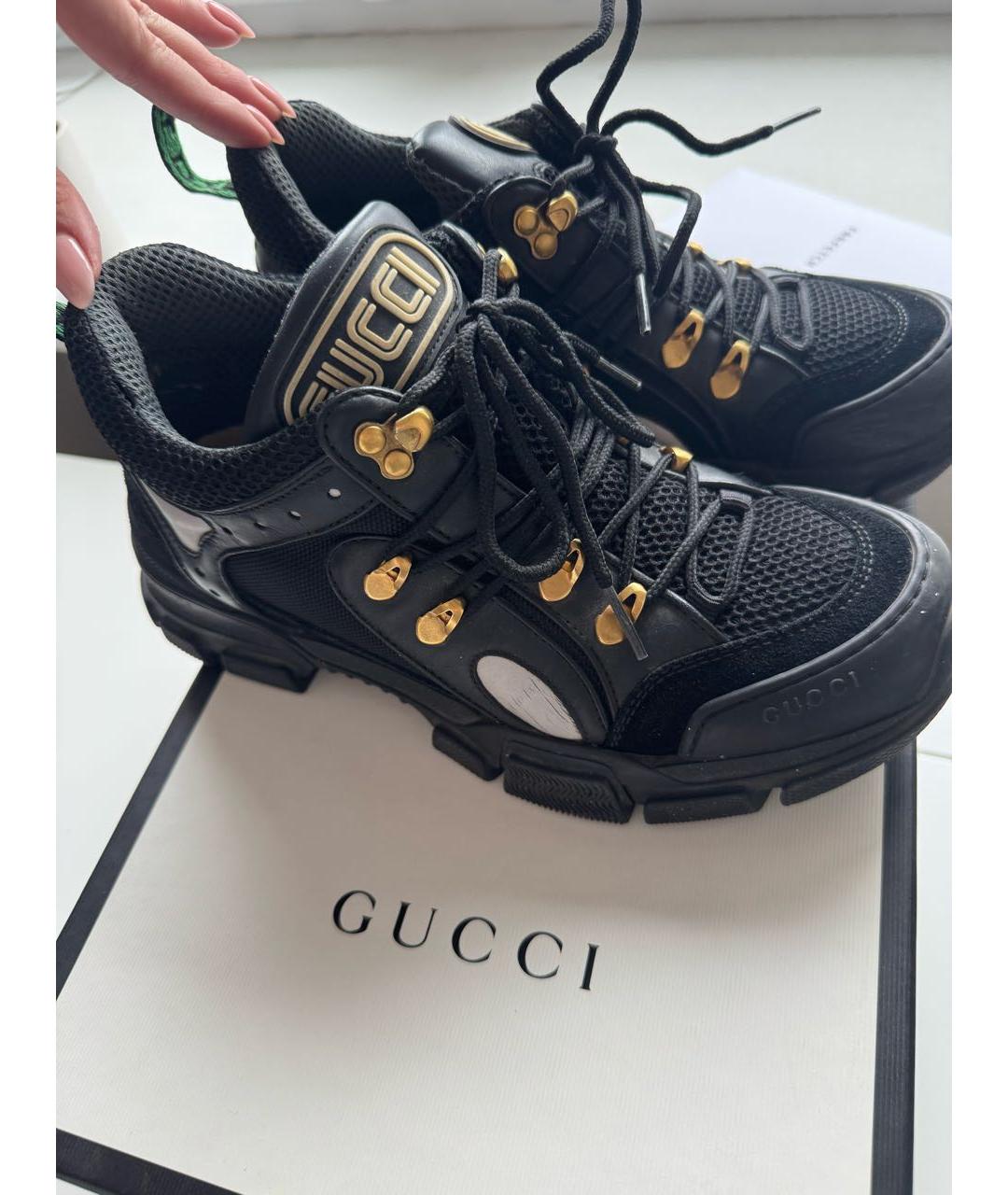 GUCCI Черные кроссовки, фото 6