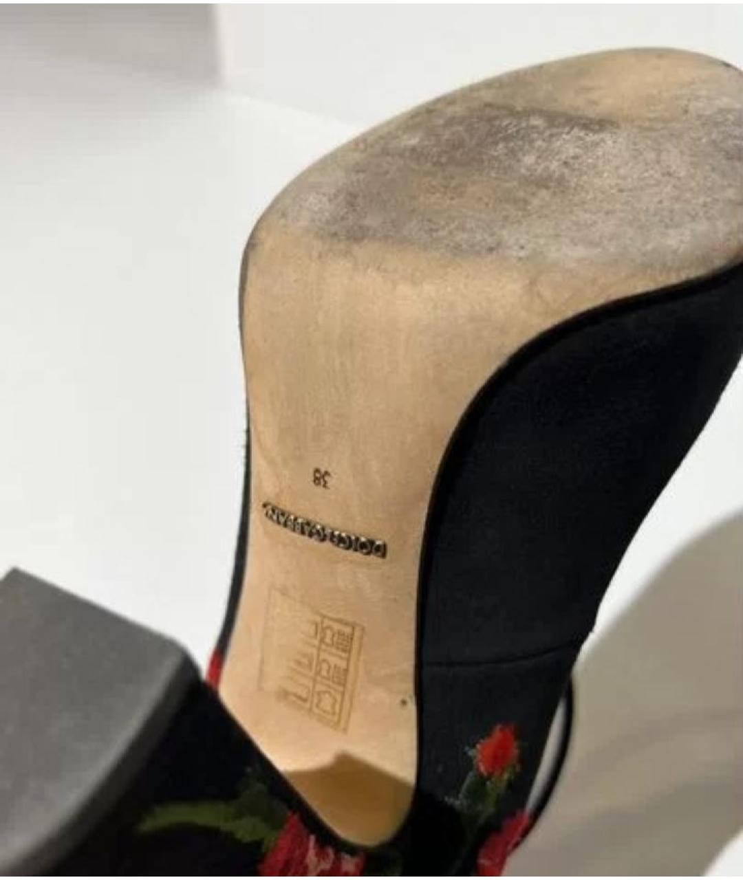 DOLCE&GABBANA Черные замшевые туфли, фото 6