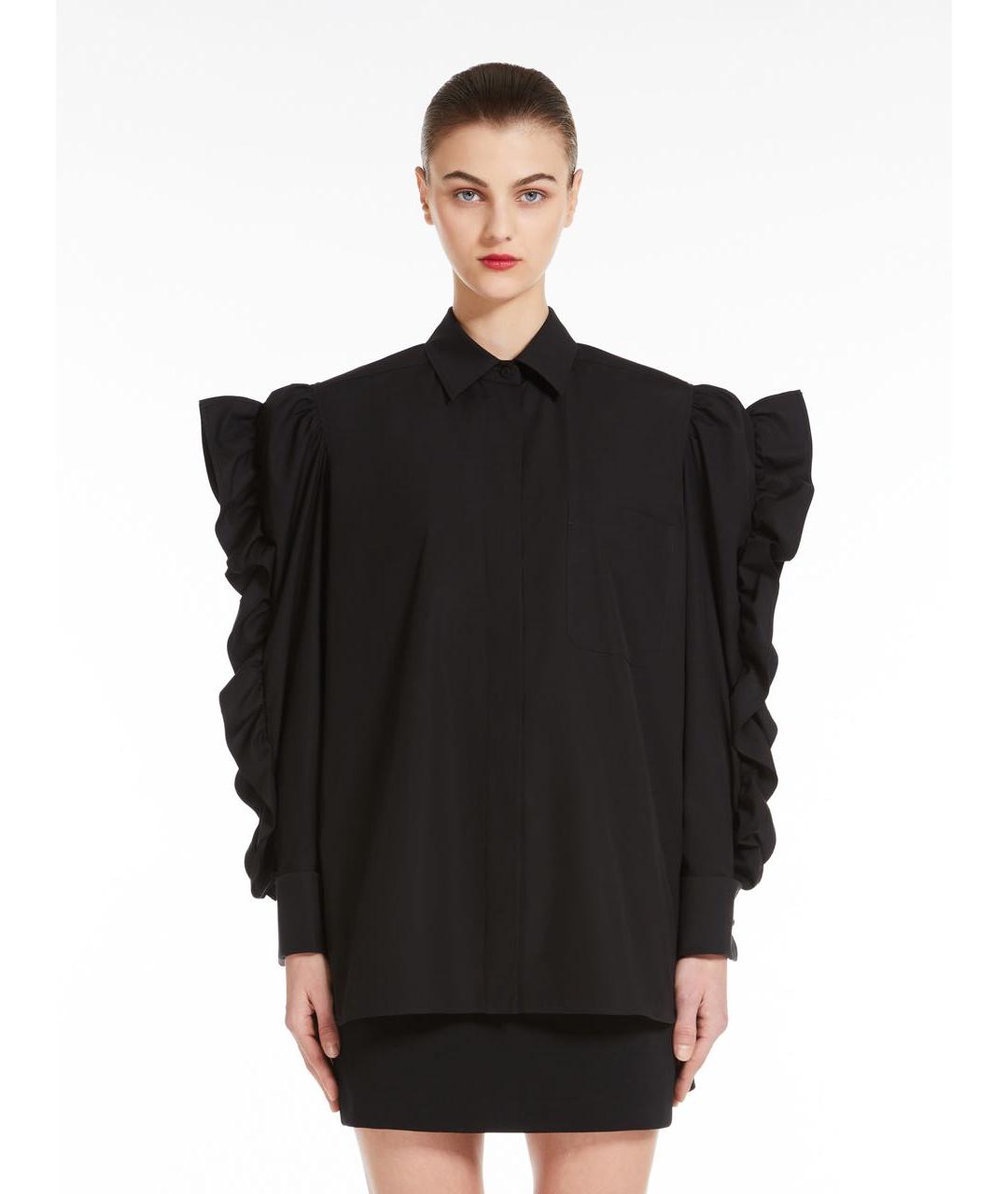 MAX MARA Черная рубашка, фото 3