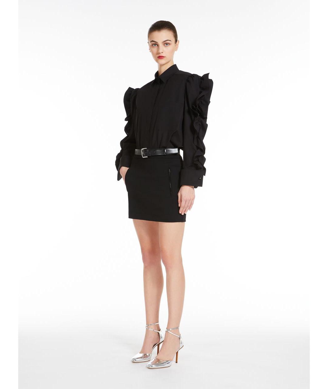 MAX MARA Черная рубашка, фото 2