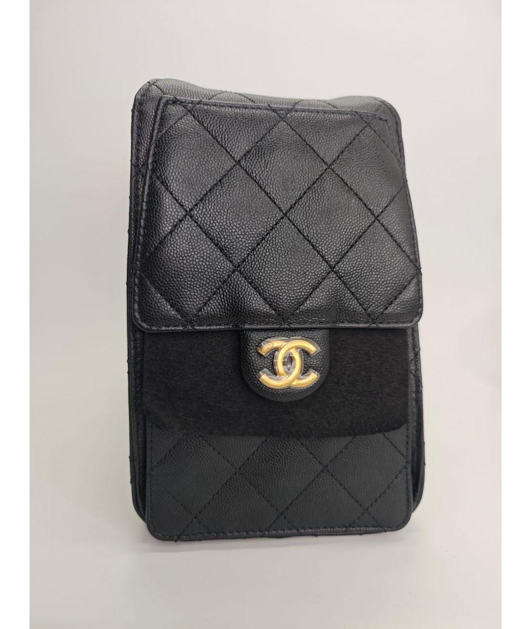 CHANEL Черная кожаная сумка тоут, фото 3