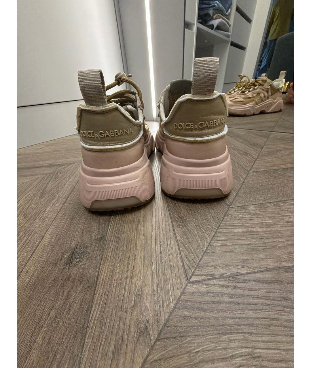 DOLCE&GABBANA Коричневые кроссовки, фото 4