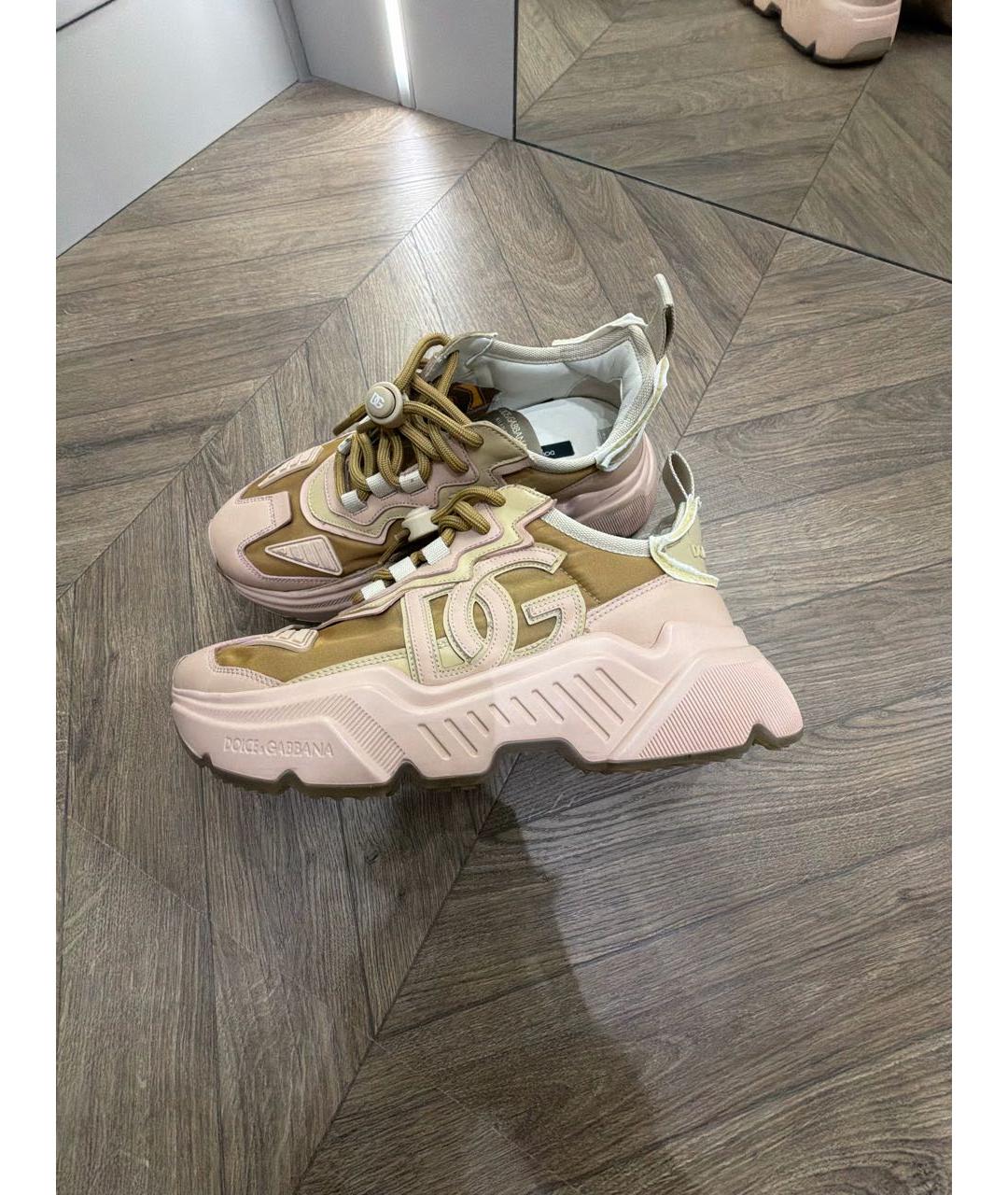 DOLCE&GABBANA Коричневые кроссовки, фото 6