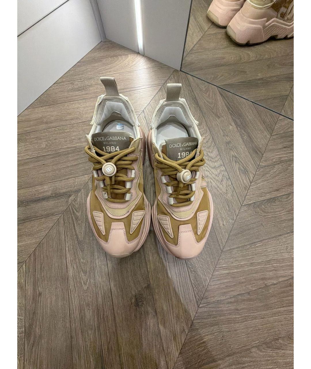 DOLCE&GABBANA Коричневые кроссовки, фото 3