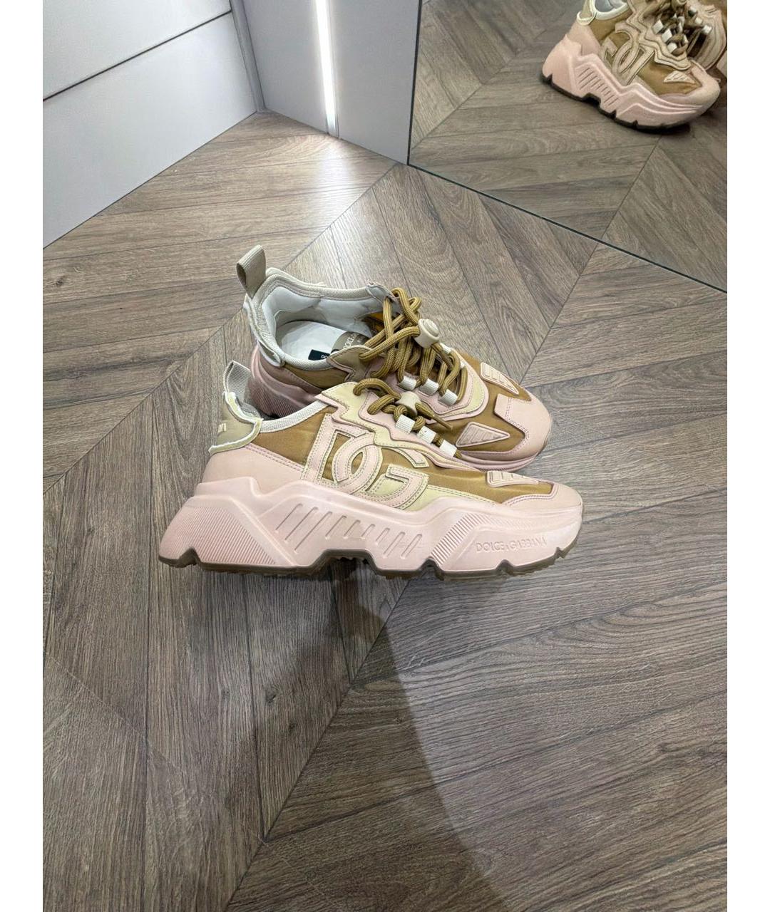 DOLCE&GABBANA Коричневые кроссовки, фото 5