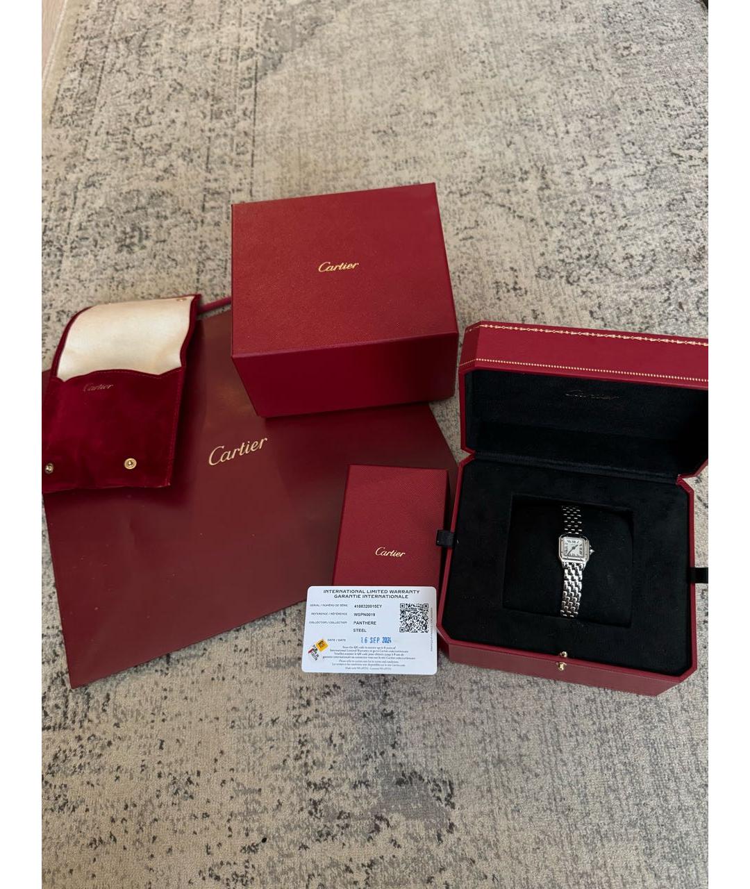 CARTIER Серебряные часы, фото 4