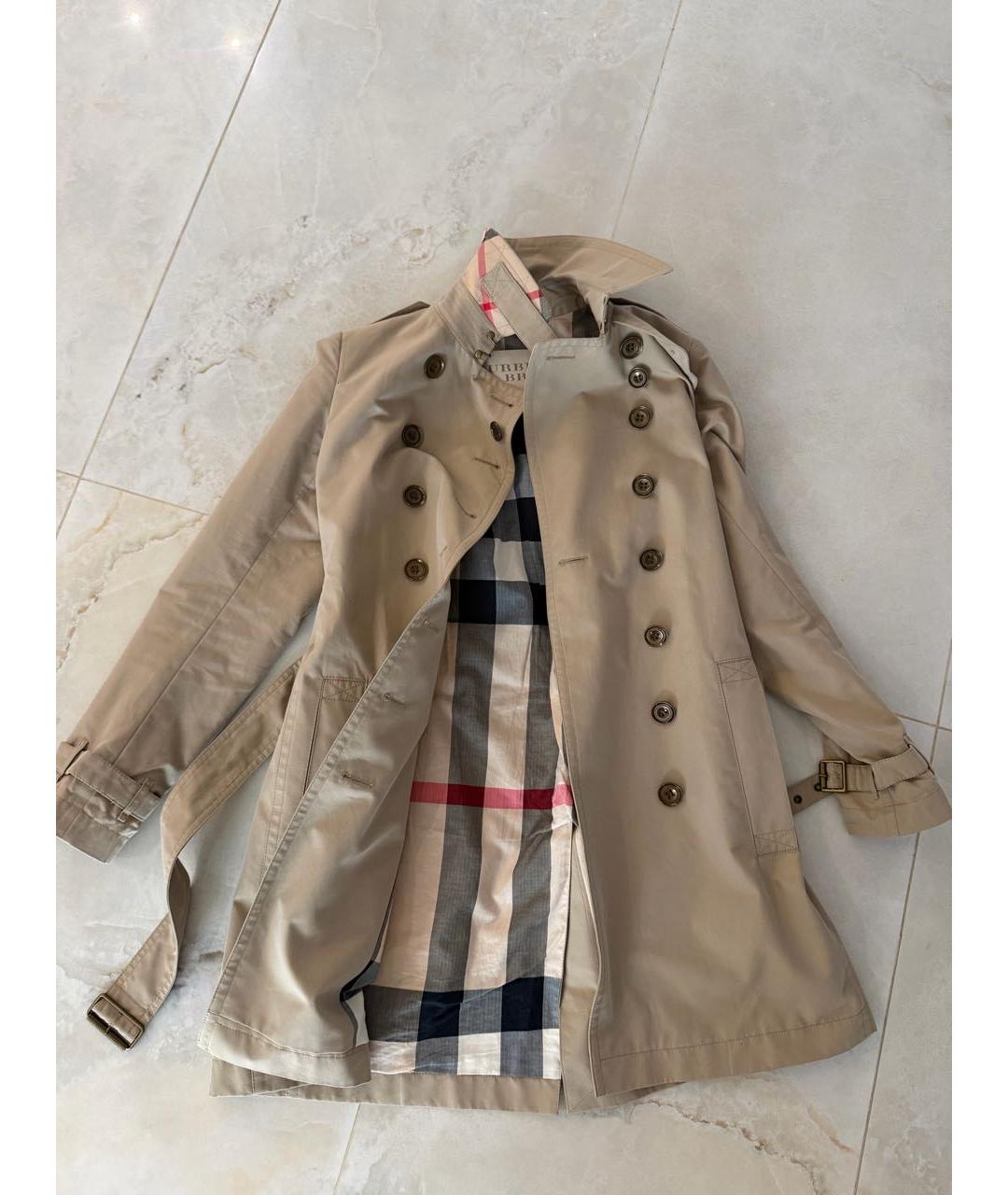 BURBERRY Бежевый тренч/плащ, фото 8