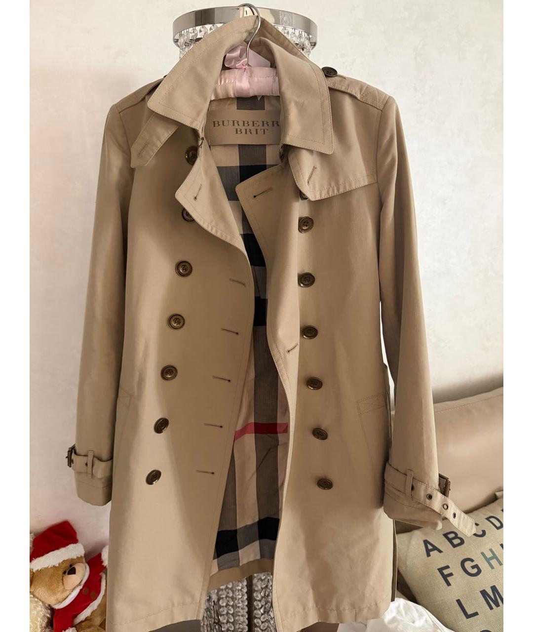BURBERRY Бежевый тренч/плащ, фото 4