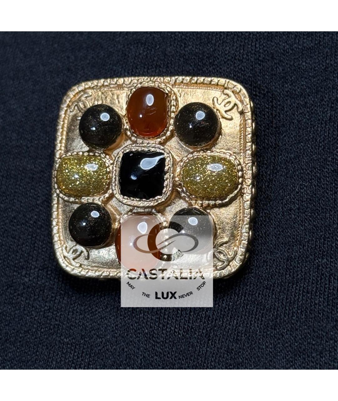 CHANEL Черное шерстяное коктейльное платье, фото 5