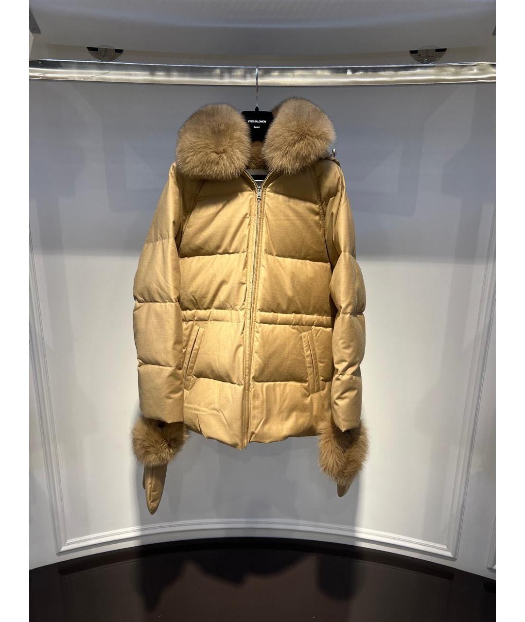 YVES SALOMON Бежевая куртка, фото 2