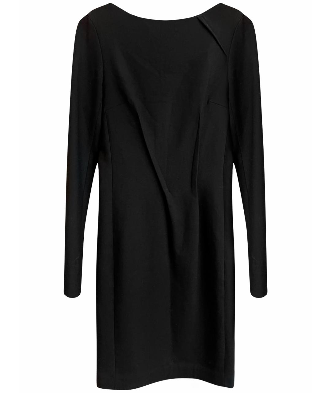 ROLAND MOURET Черное шерстяное повседневное платье, фото 1