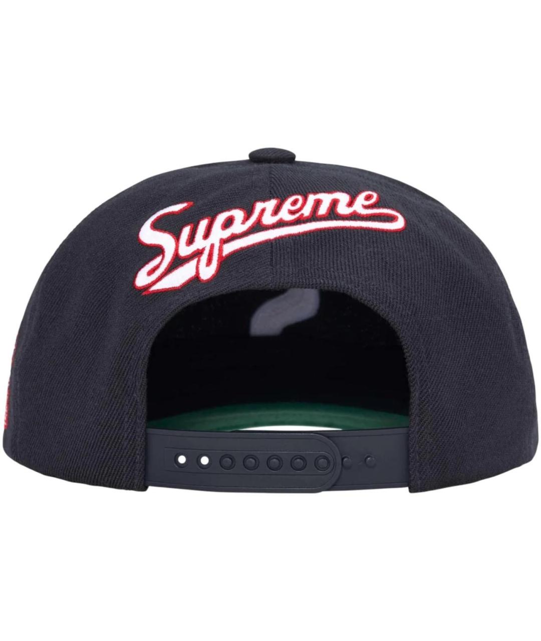 SUPREME Темно-синяя кепка/бейсболка, фото 3
