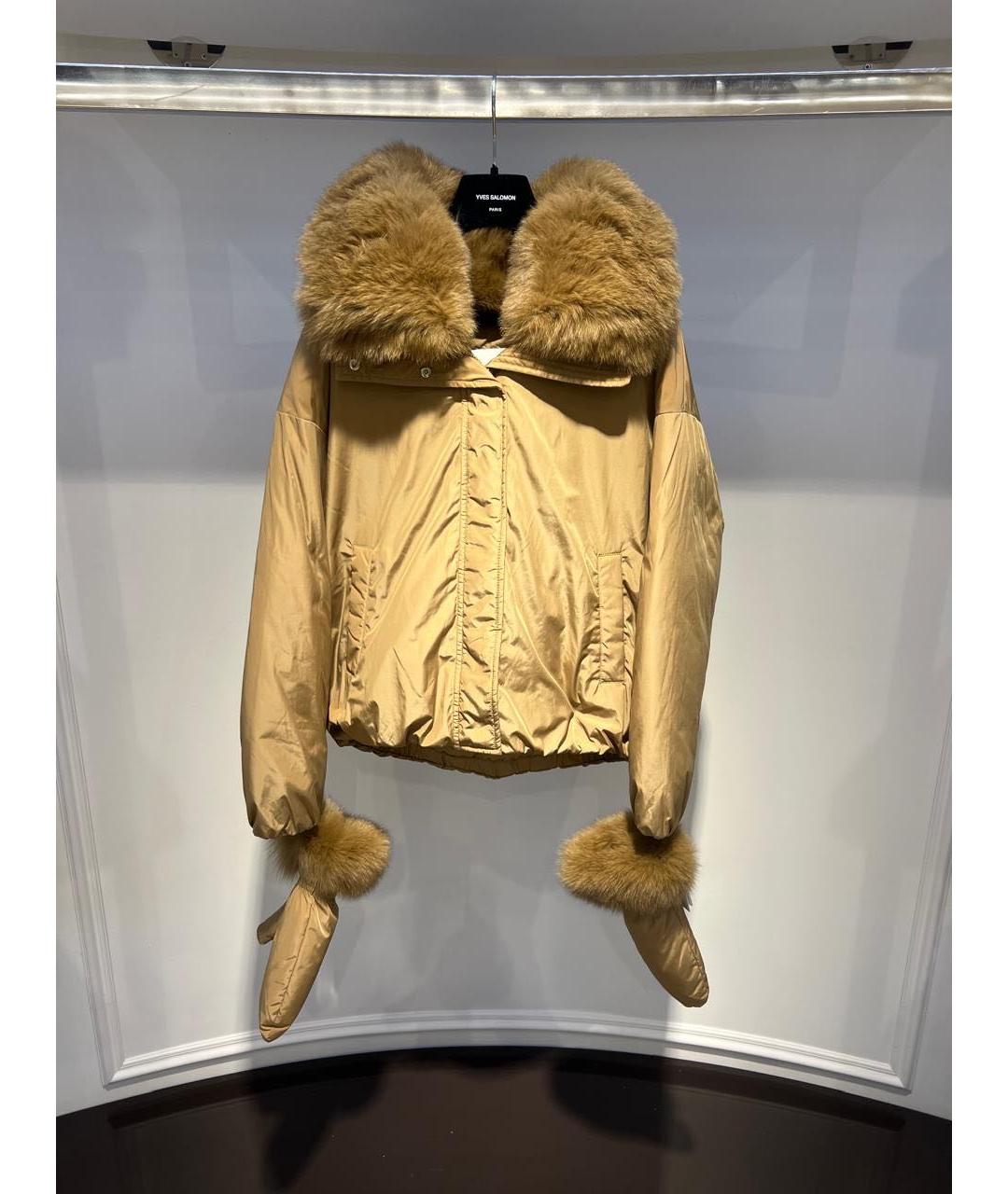 YVES SALOMON Бежевая куртка, фото 2