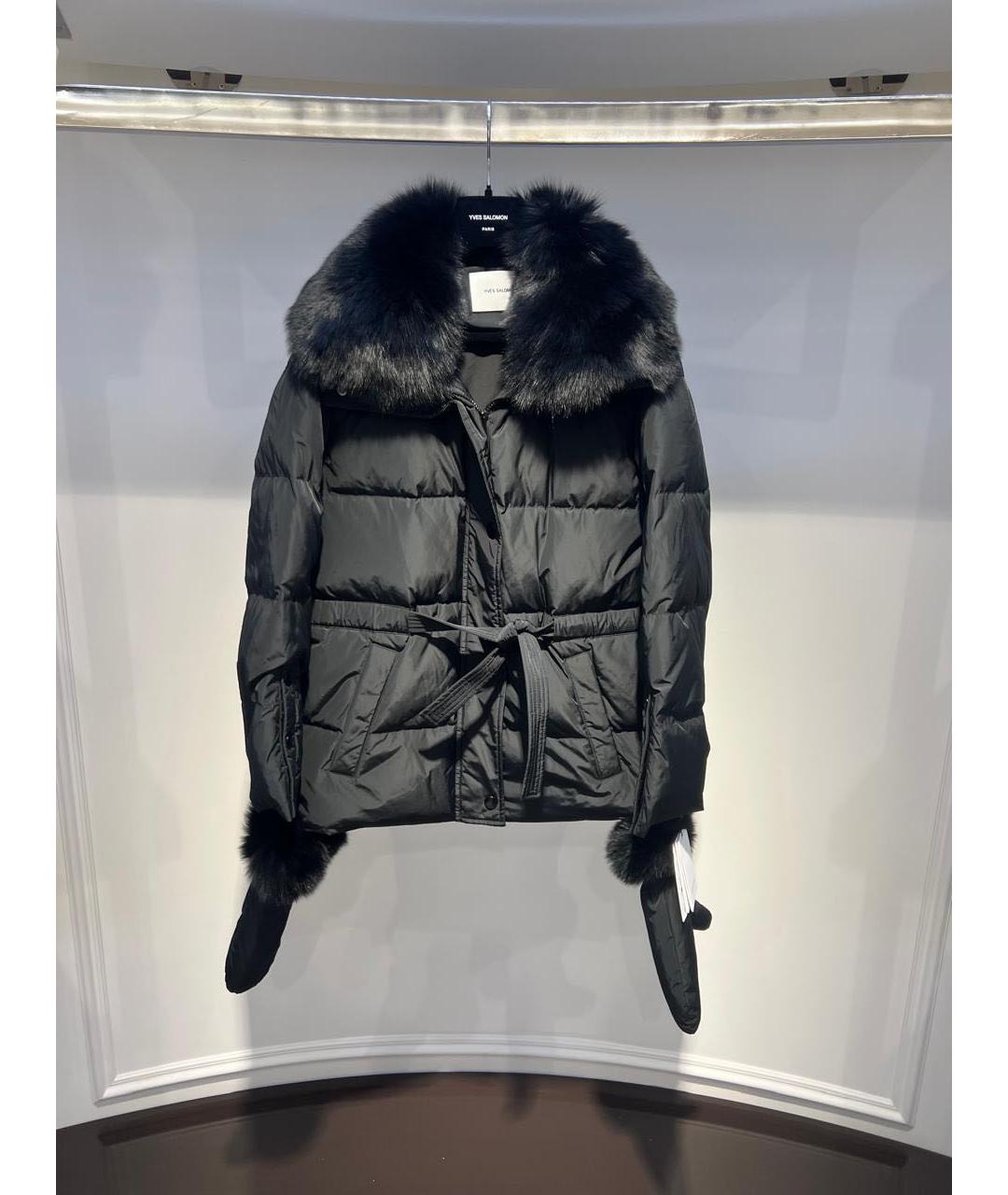 YVES SALOMON Черная куртка, фото 2
