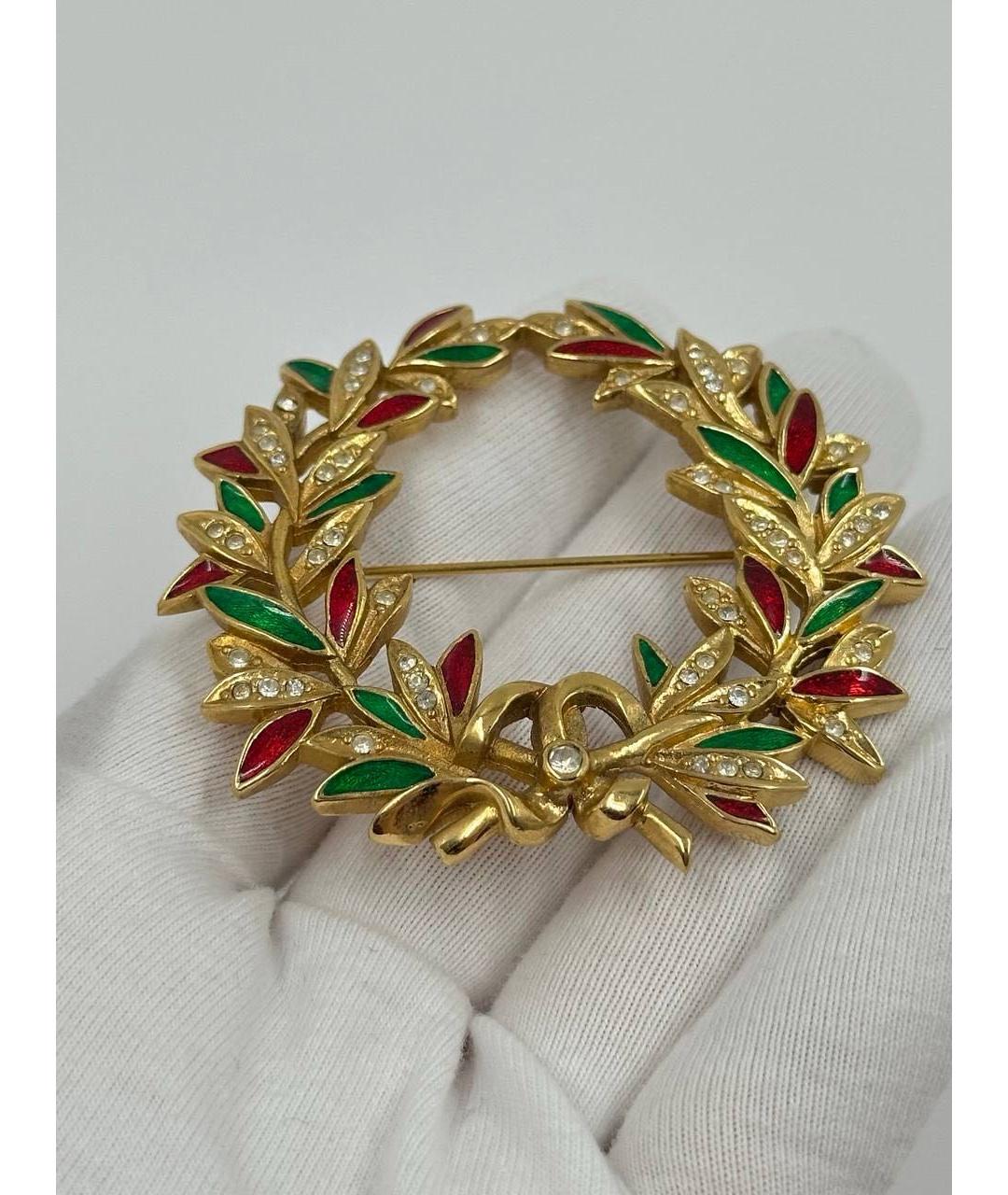 CHRISTIAN DIOR Мульти позолоченная булавка / брошь, фото 3