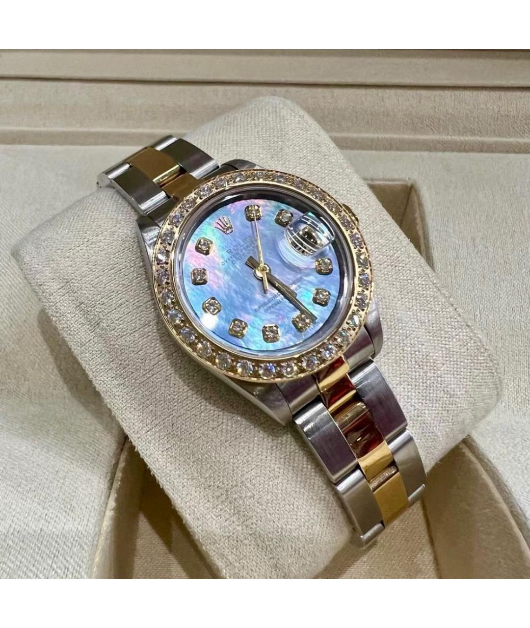 ROLEX Серебряные часы из желтого золота, фото 3