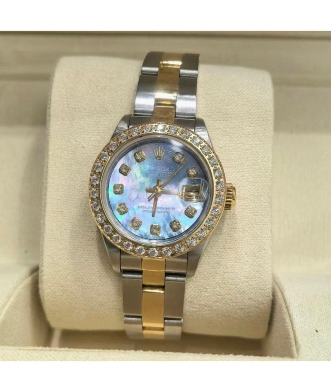 ROLEX Серебряные часы из желтого золота, фото 2