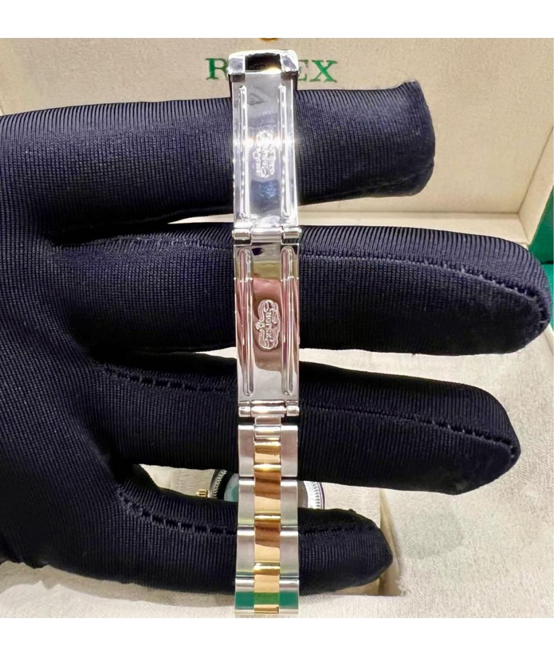 ROLEX Серебряные часы из желтого золота, фото 7