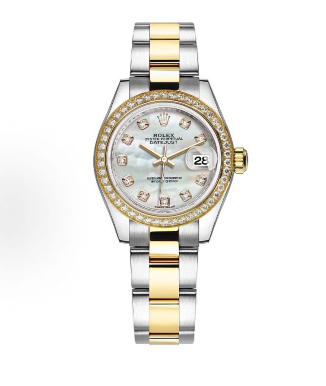 ROLEX Серебряные часы из желтого золота, фото 8