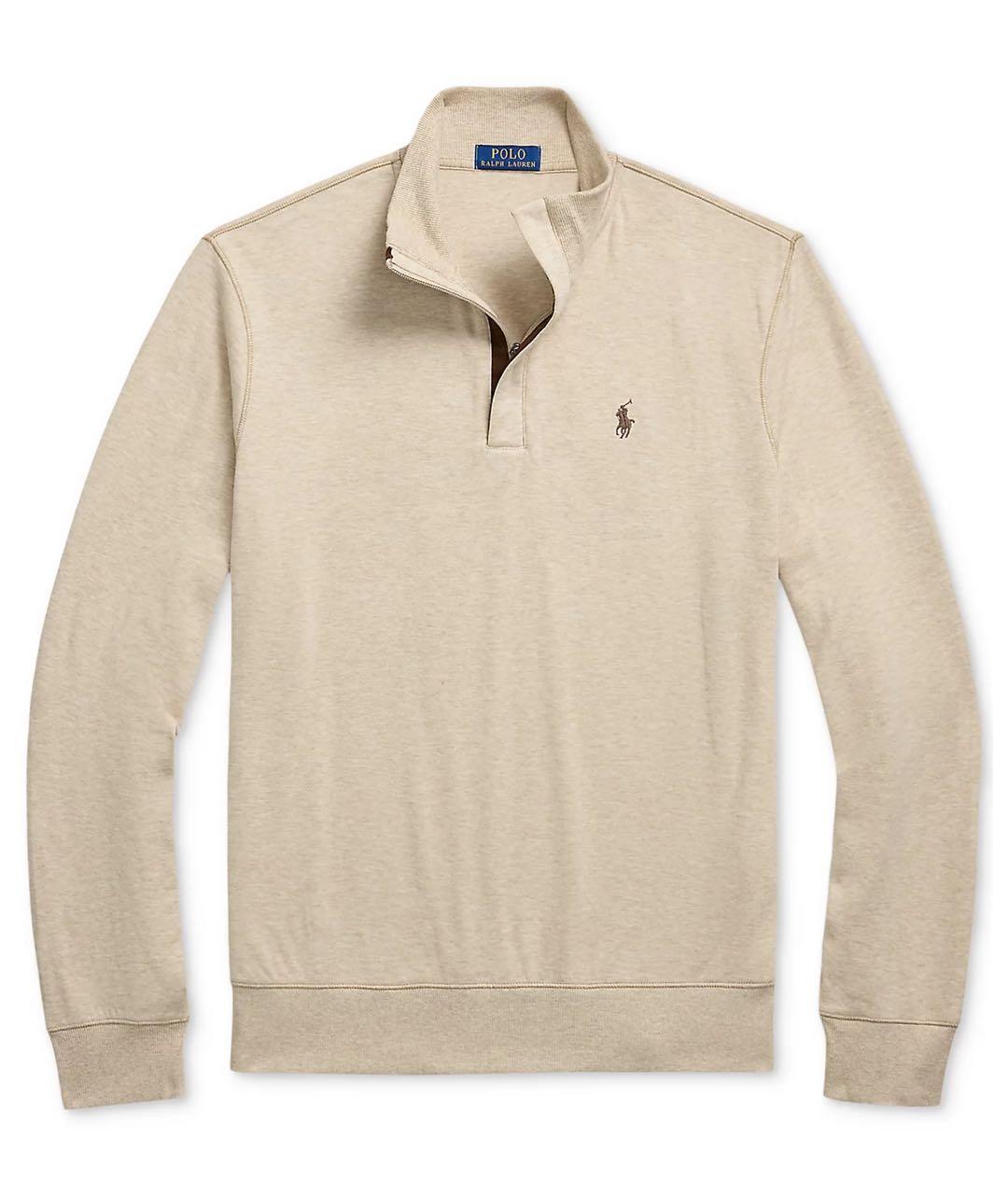 POLO RALPH LAUREN Бежевый хлопковый джемпер / свитер, фото 1