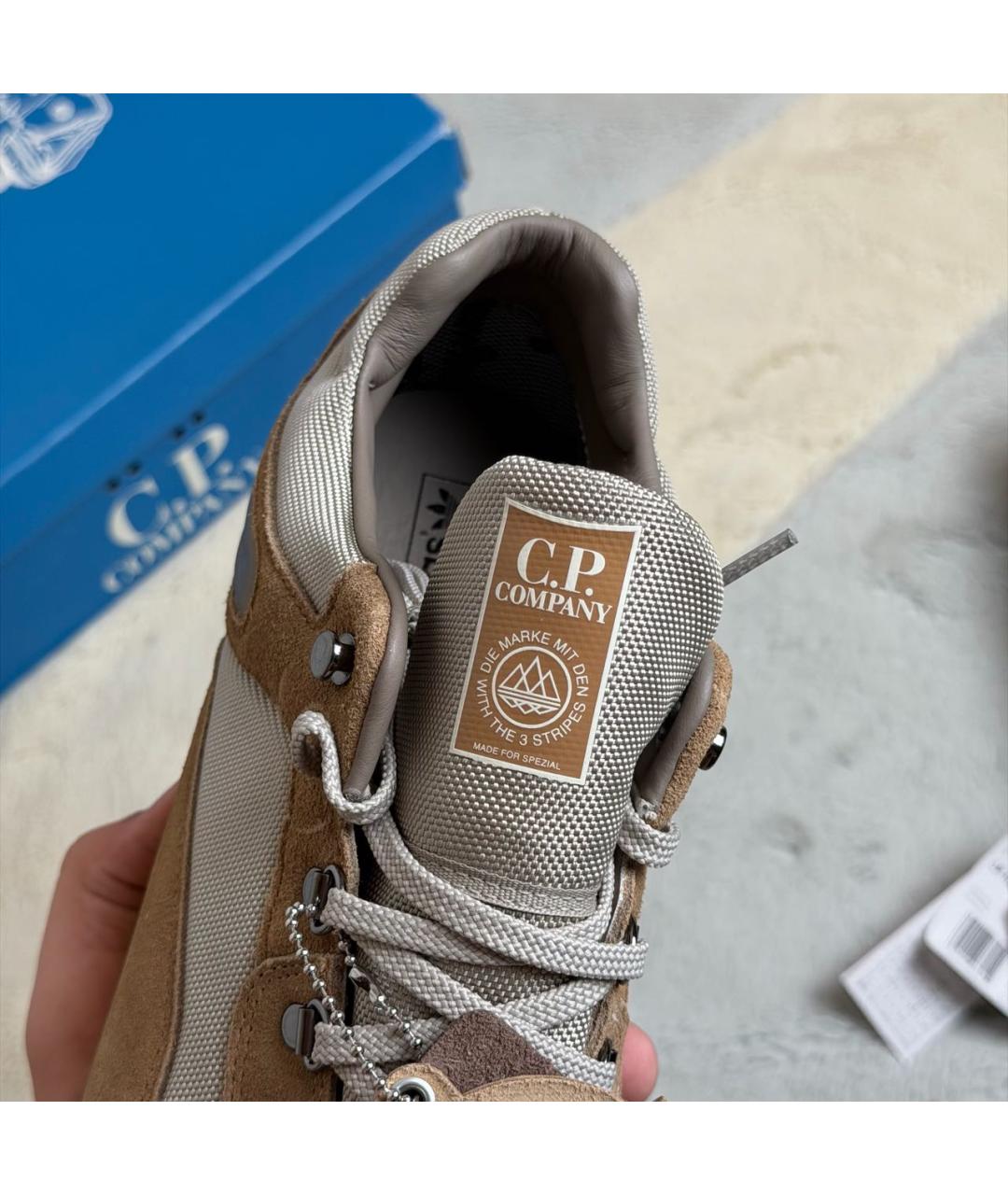 CP COMPANY Коричневые замшевые высокие кроссовки / кеды, фото 5