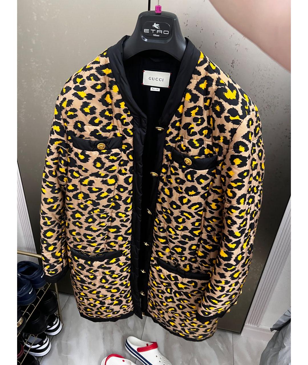 GUCCI Желтое кашемировое пальто, фото 7