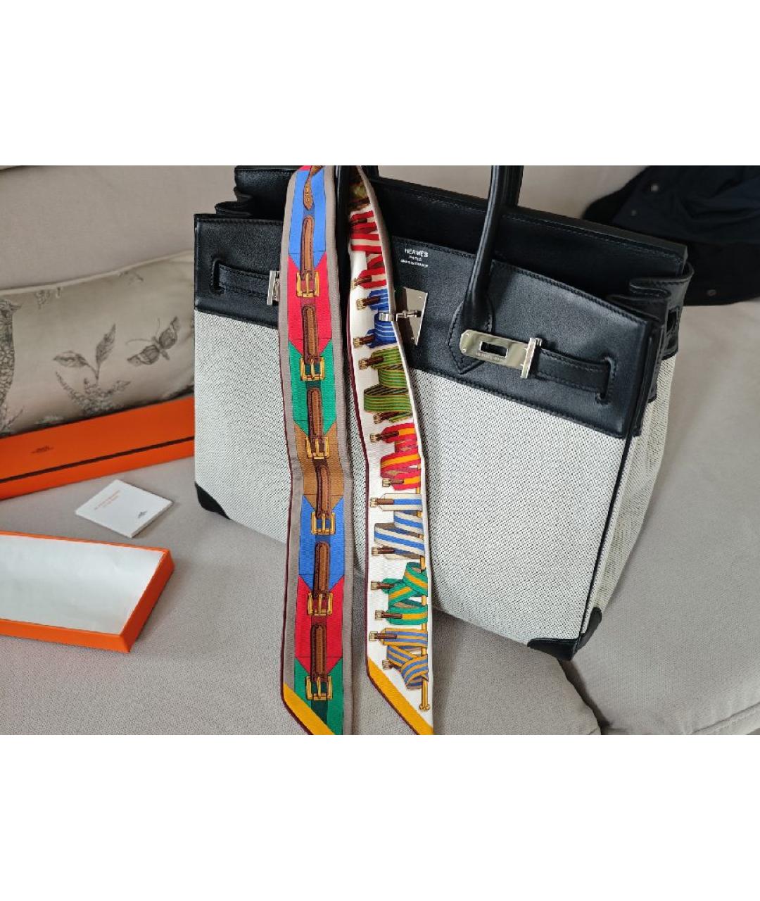 HERMES Мульти шелковый платок, фото 7