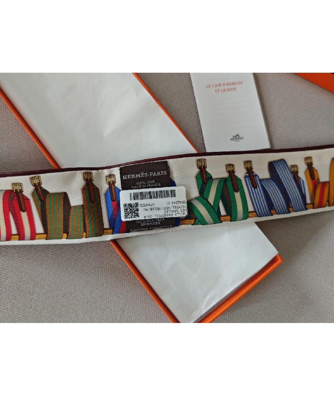 HERMES Мульти шелковый платок, фото 3