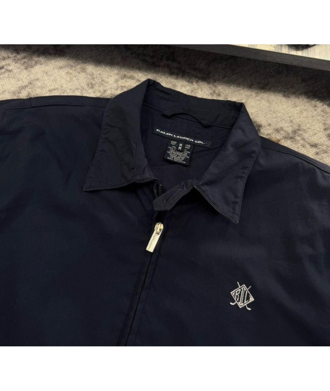 RALPH LAUREN Темно-синяя хлопковая куртка, фото 4