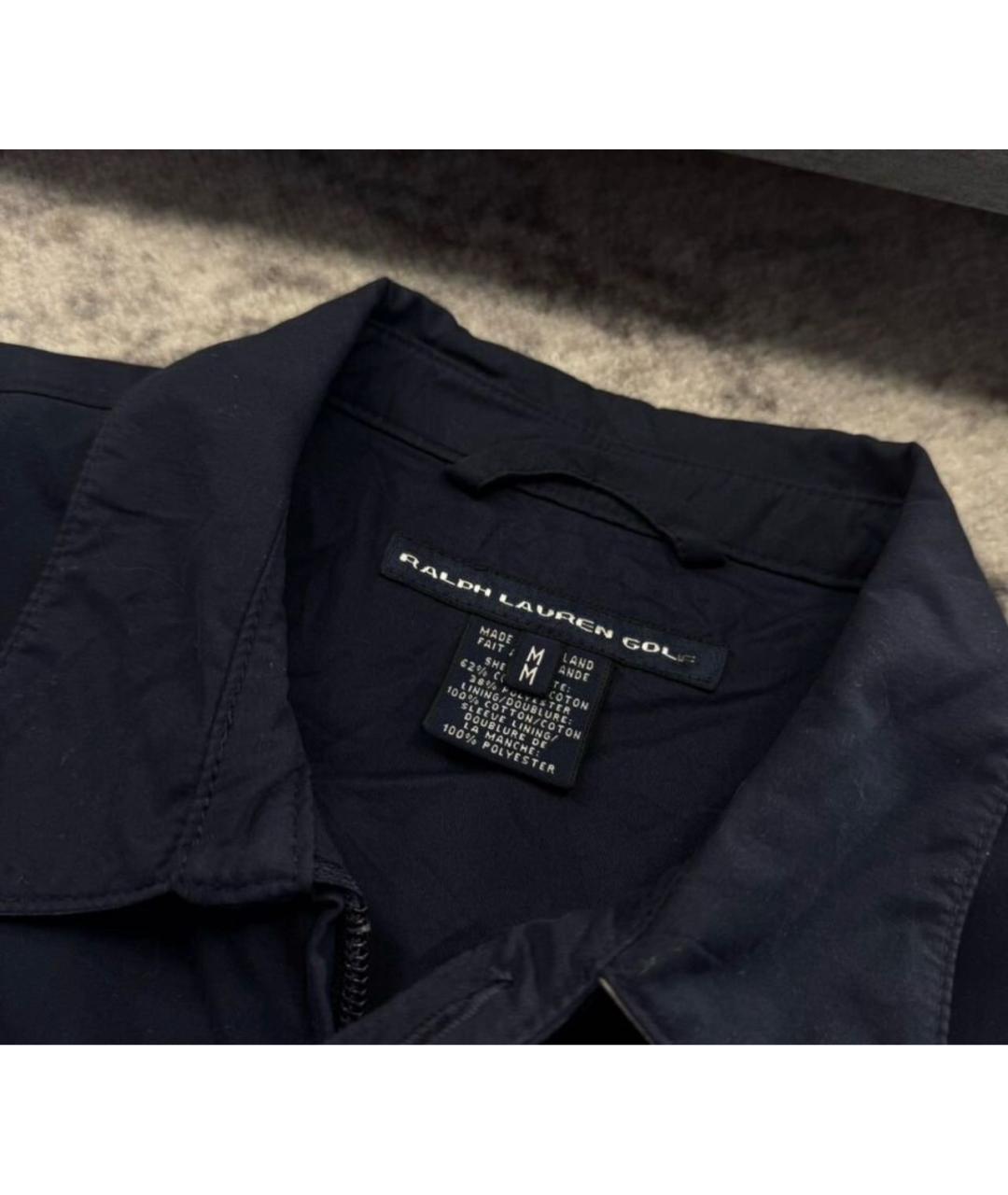RALPH LAUREN Темно-синяя хлопковая куртка, фото 5