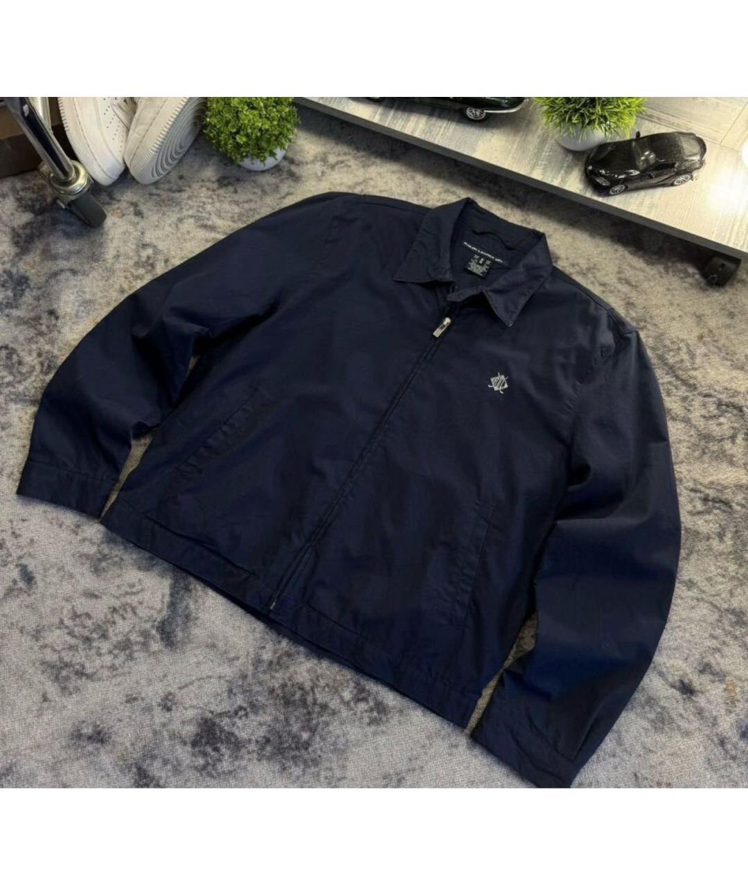 RALPH LAUREN Темно-синяя хлопковая куртка, фото 2