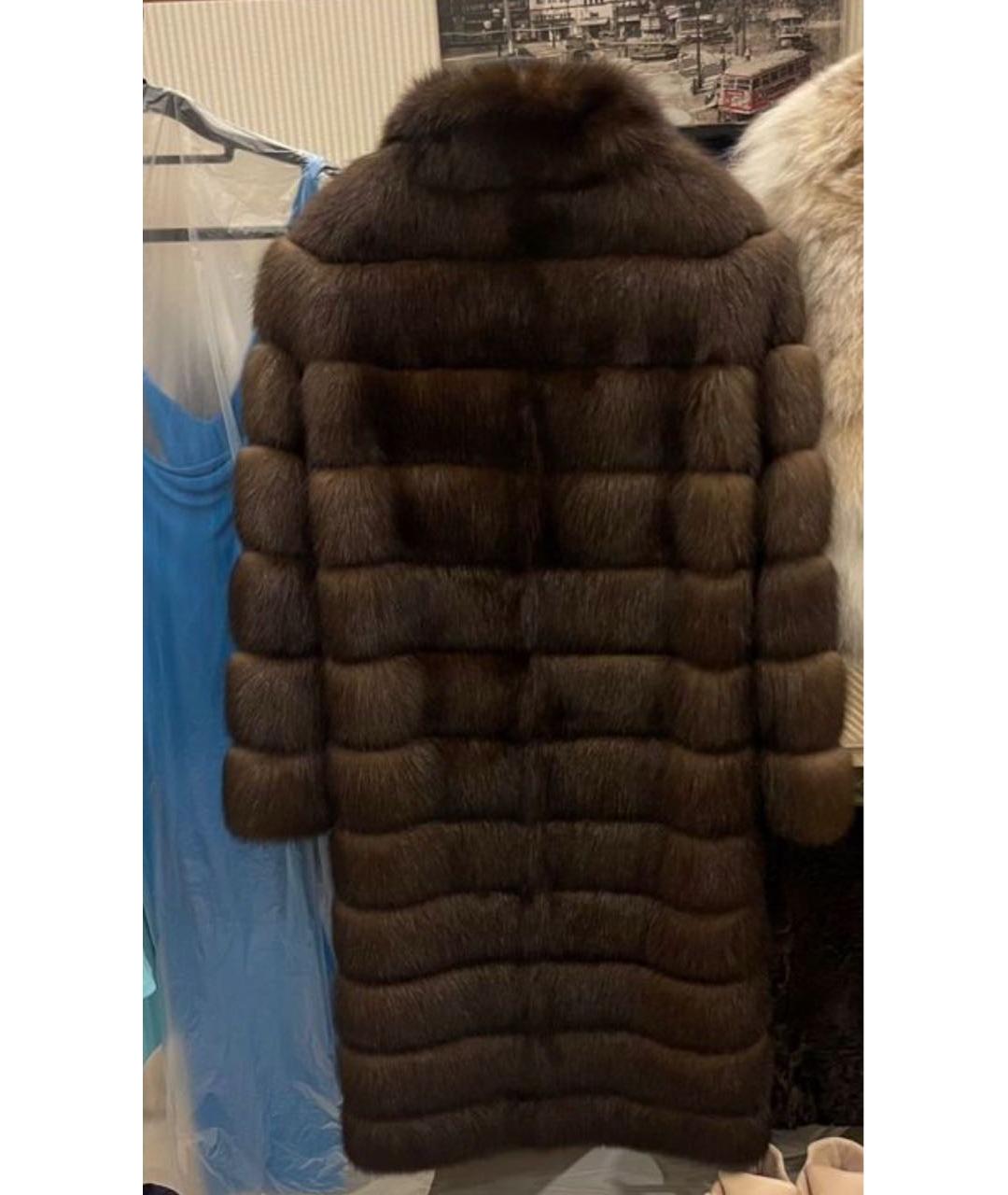 SAGA Коричневая меховая шуба, фото 5