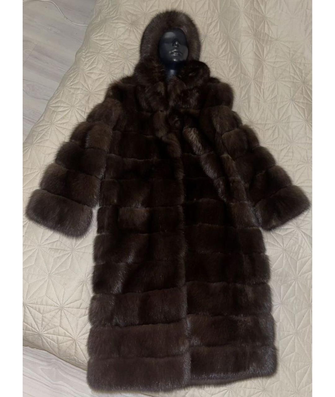 SAGA Коричневая меховая шуба, фото 7