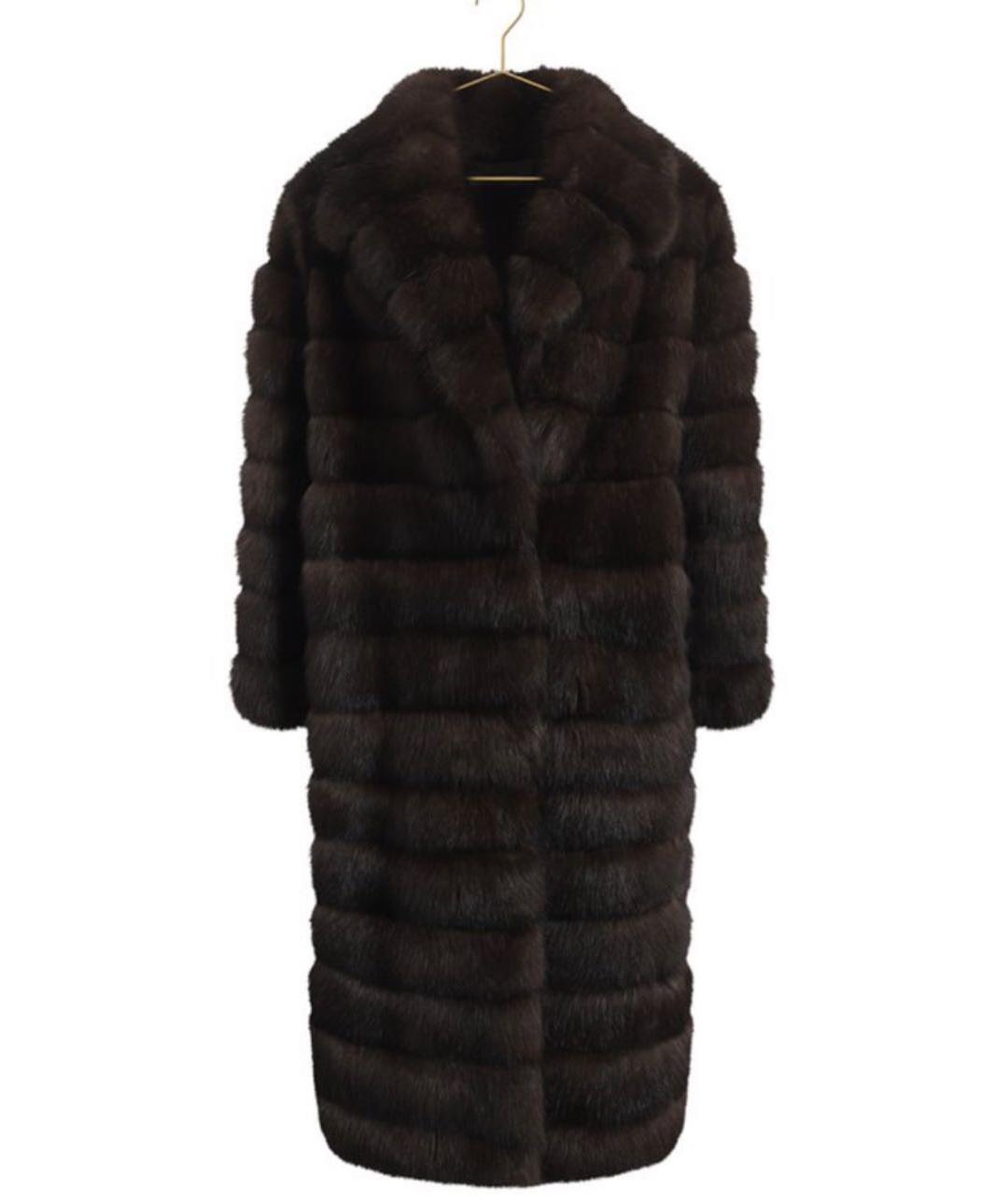 SAGA Коричневая меховая шуба, фото 8