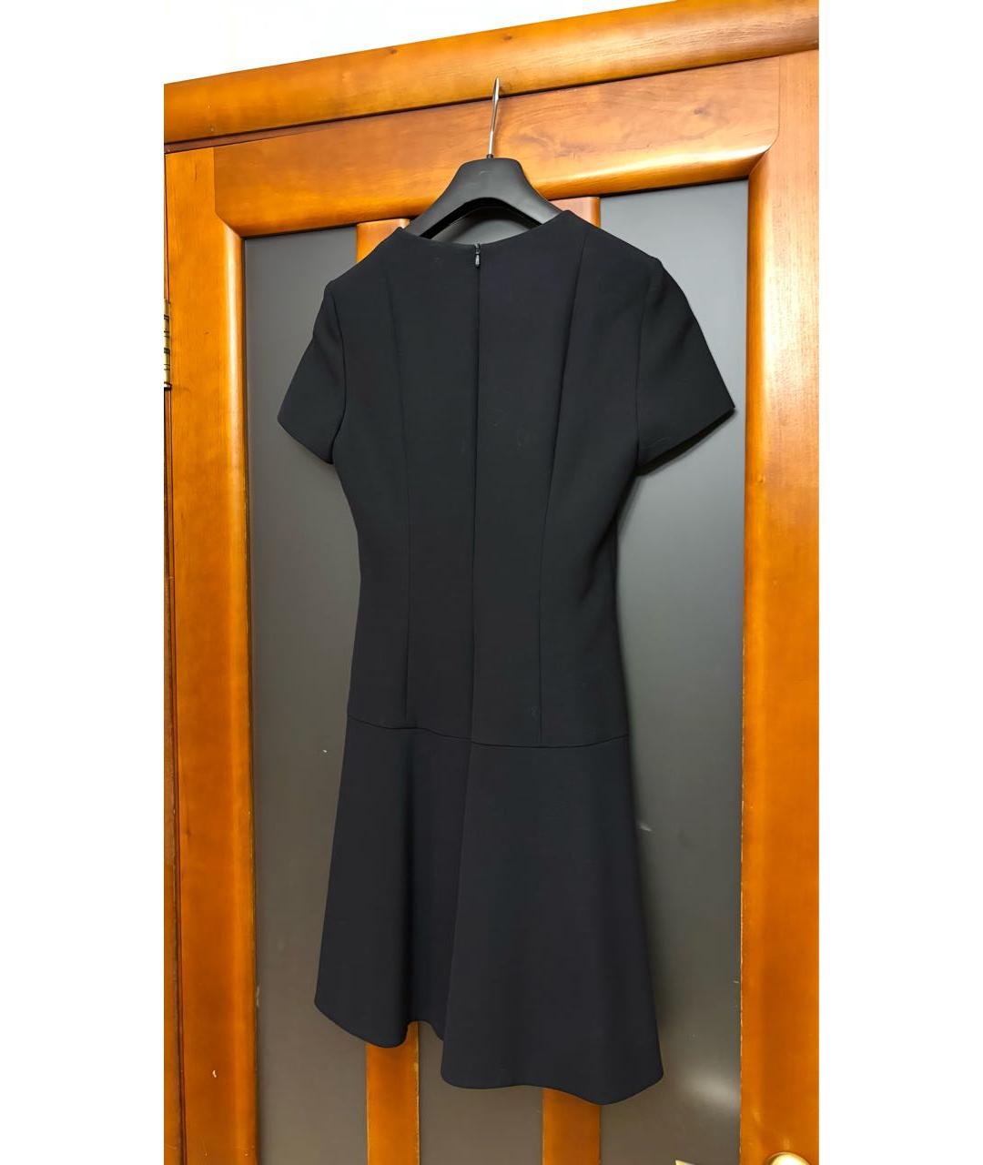 HUGO BOSS Черное вискозное повседневное платье, фото 2